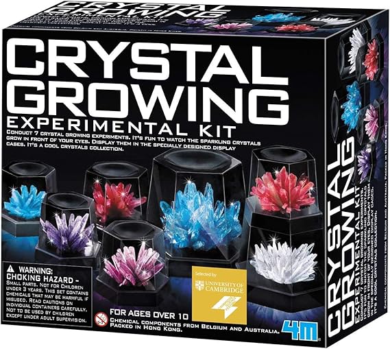 Amazon Com 4m 5557 Crystal Growing Science Experimental Kit Easy Diy Stem Toys Lab Experiment Specimens A Great Educational Gift For Kids Teens Boys Girls Toys Games