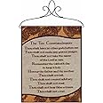 Manual Inspirational Collection 13 X 18-Inch Wall Hanging with Frame, Ten Commandments