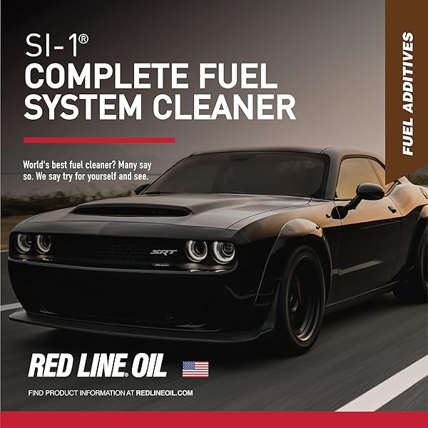 RED LINE 60103 SI-1 COMPLETE FUEL SYSTEM CLEANER, CLEANS AND PREVENTS CORROSION IN FUEL SYSTEMS, CLEANS INJECTORS, CARBURETORS, VALVE AND COMBUSTION CHAMBER DEPOSITS – 15 OUNCE