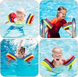 Makone Kids Arm Floats 6pc Swim Learning Discs Eva Foam w/ Storage Bag Ages 3-6 view 3