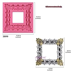 Funshowcase Retro Picture Frames Silicone Molds for