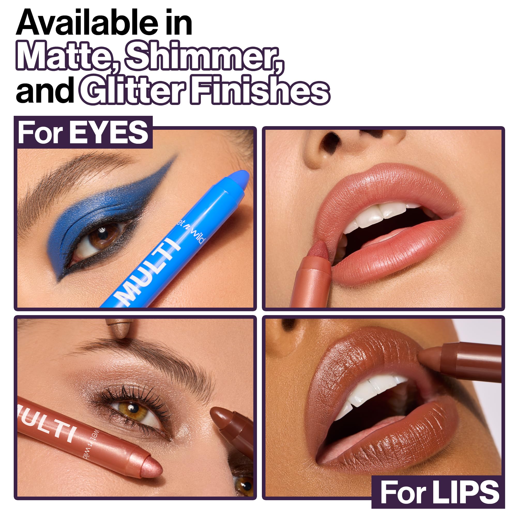 wet n wild Color Icon Cream Eyeliner Eyeshadow Multi-Stick, Moisturizing, Nourishing Velvety Cream-to-Powder Buildable & Blendable Formula, Cruelty-Free & Vegan - Royal Scam