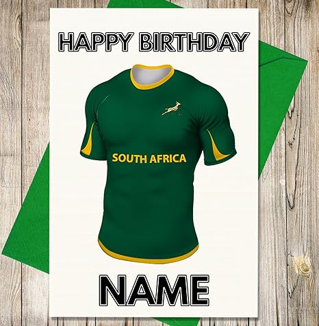 Afrique Du Sud Polo De Rugby Pour Homme Carte D Anniversaire Ivoire En Lin Carte A5 Dad Son Mari Frere Amazon Fr Cuisine Maison Afrique Du Sud Polo De Rugby Pour Homme Carte D Anniversaire Ivoire En Lin Carte A5 Dad Son Mari Frere Amazon Fr Cuisine Maison