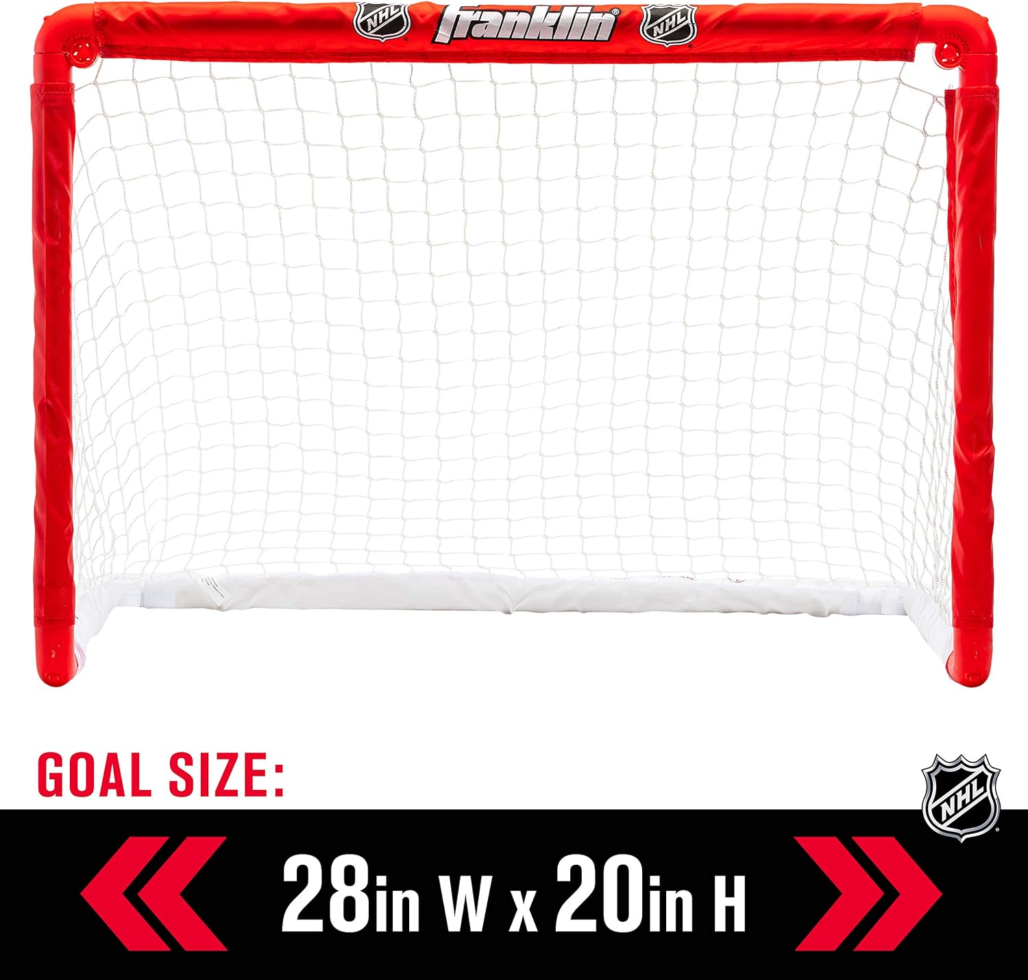 Franklin Sports Knee Hockey Goal Set of 2 – Play Mini Hockey Anytime, Anywhere – Player and Goalie Sticks Included – Fully Collapsible – Great for Kids : Hockey Nets : Sports & Outdoors