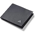 Allett Sport Wallet, Jet Black | Nylon, RFID Blocking, Bifold, Slim, Minimalistic, Front Pocket | Holds 2-10+ Cards | for Men & Women