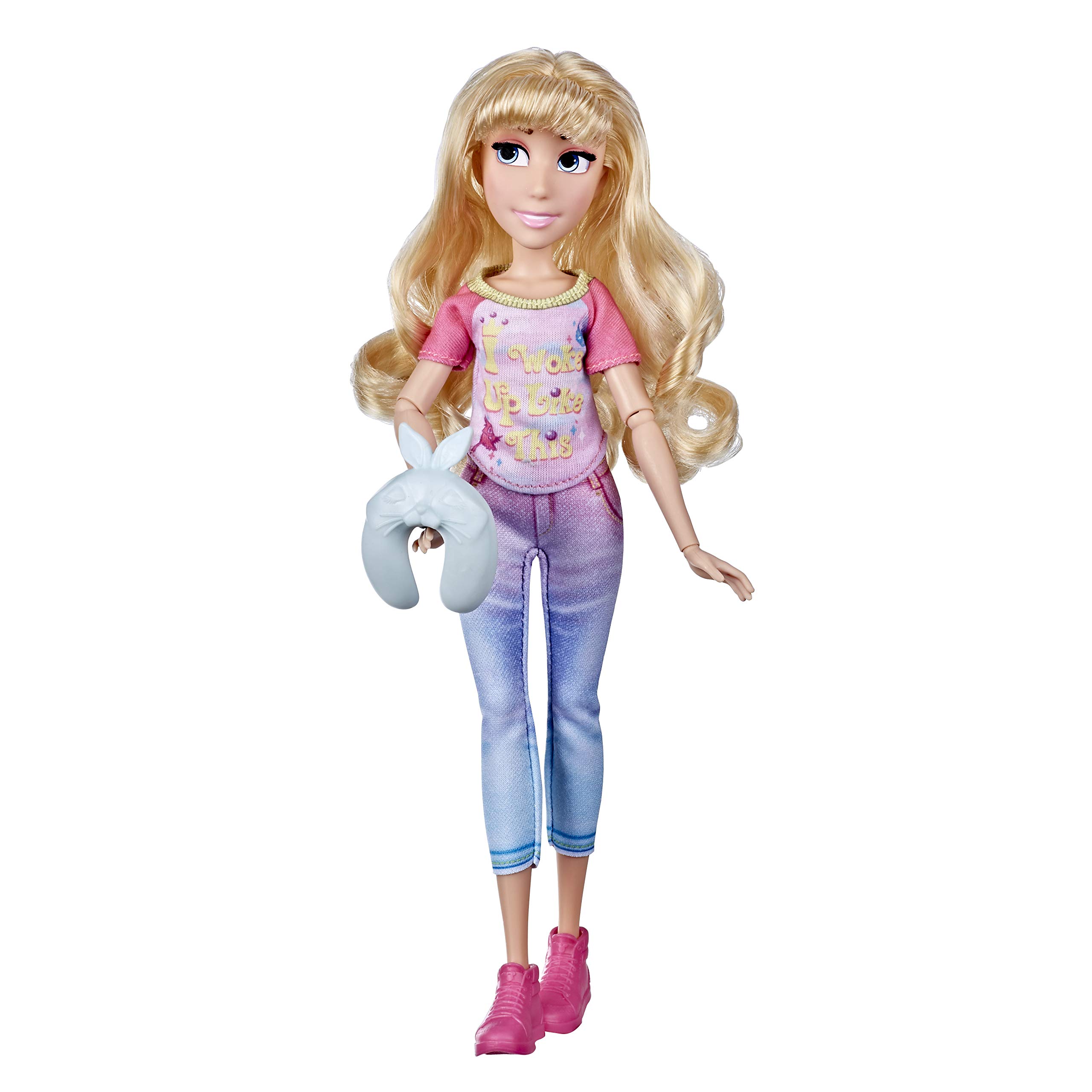 Disney Princess Comfy Squad Aurora Fashion Doll, Toy Inspired by the Film Ralph Breaks the Internet, Casual Outfit Doll for Girls 5 and Up