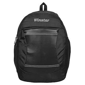 Winstar 25 LTR Casual Laptop Backpack with Adjustable Strap (MB-II-0101 Black)