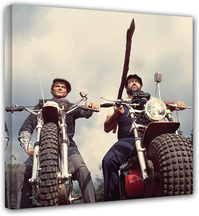 Bud Spencer Terence Hill Zwei wie Pech und Schwefel Motorrad Leinwand (80 x 80 cm) Amazon Bud Spencer Terence Hill Zwei wie Pech und Schwefel Motorrad Leinwand (80 x 80 cm) Amazon