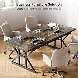 LITTLE TREE 70.8-Inch Large Executive Desk, Extra