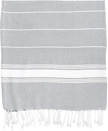 Nicola Spring Toalla de baño - Microfibra de 100 % algodón Turco - Gris: Amazon.es: Hogar