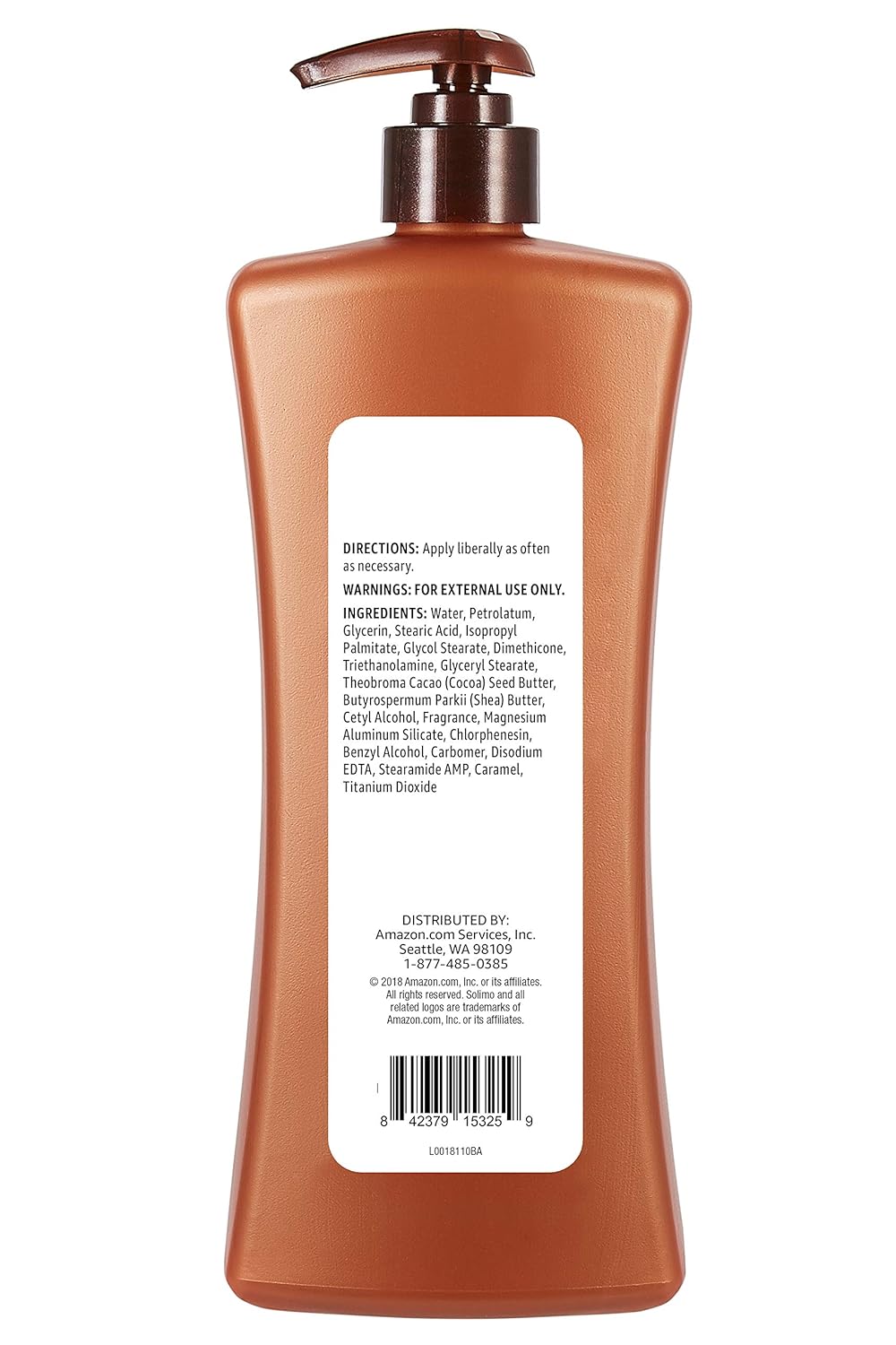  Brand - Solimo Cocoa Butter Body Lotion, 24.5 fl oz : Health & Personal Care
