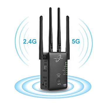 VICTONY WA1200 Wireless Range Extender 1200Mbps WiFi Extneder Dual Band