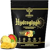 Ambrosia Hydroglyph Intraworkout Electrolytes Hydration Drink Mix | Sugar Free Electrolyte Powder with Amino Acids | Supports Lean Muscle During Fasting | 30 Servings | Pineapple Mango