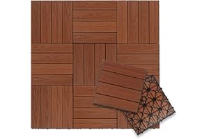 NewTechWood UltraShield Naturale 1 ft. x 1 ft. Quick Deck Outdoor Composite Deck Tile in Honduran Mahogany (10 sq. ft. Per Box)