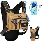 Criuage USA Original Patent Running Hydration Vest Backpack, Lightweight Chest Pack with 2.0L Water Bladder Bag Daypack for Hiking Running Cycling Race Marathon for Women Men