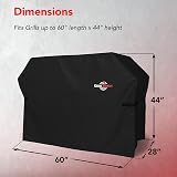 GrillTough Heavy Duty BBQ Grill Cover 152x71x112 cm Waterproof UV view 2