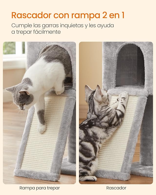 Árbol de Gatos, Torre de Juegos, Gatito, Gris Paloma PCT143W01