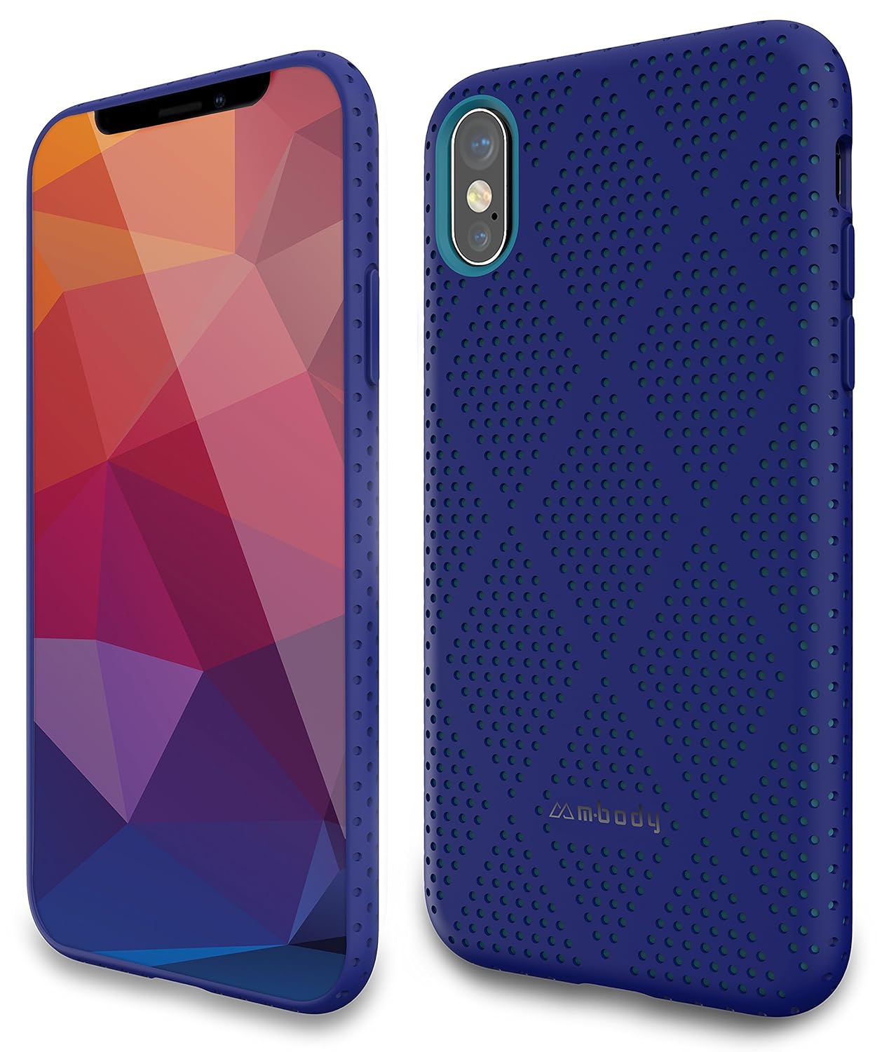 Corner iPhone Shock-Absorption Protection Coated for Case, Case, X/Xs (Blue)  Apple X/Xs Edge Mesh Impact Slim Mbody Cover iPhone [Plexus]
