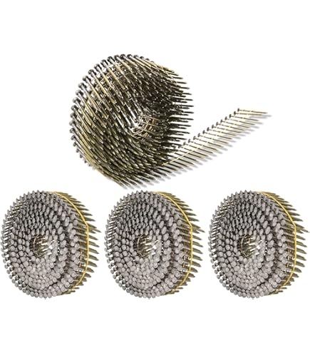 Sadnyy 1200 Count Coil Roofing Nails - 3/4 Inch 15 Degree Stainless Steel 1055348