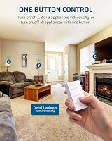 DEWENWILS Wireless Remote Sockets 13A 3120W 30m 3 Sockets + Remote view 3