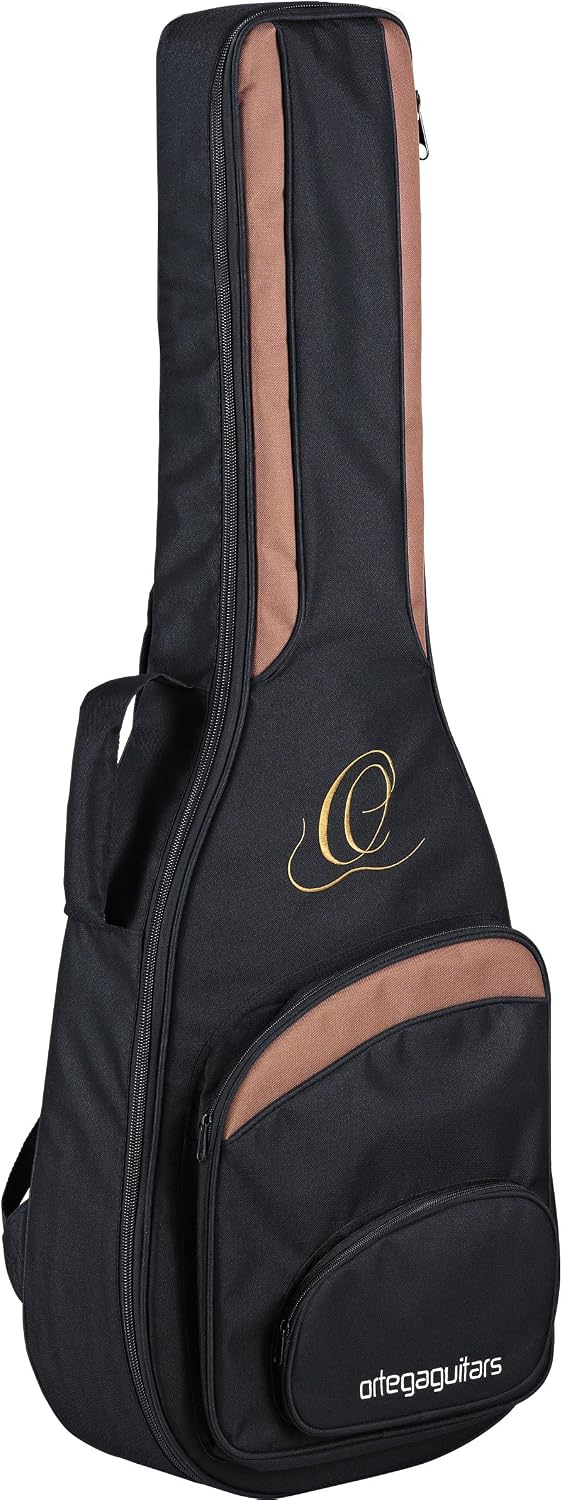 Ortega Guitars Pro Series Bag, 4/4 Classical Guitar Bag, Height 105.4 cm, Width 40 cm, Wide Neck Brace, Shoulder Straps