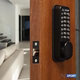 XFORT Digital Door Lock Matt Black Keypad Optional Hold Back Function view 2
