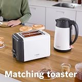 Bosch DesignLine Cordless Kettle 1.7 L 3000W White Black view 3