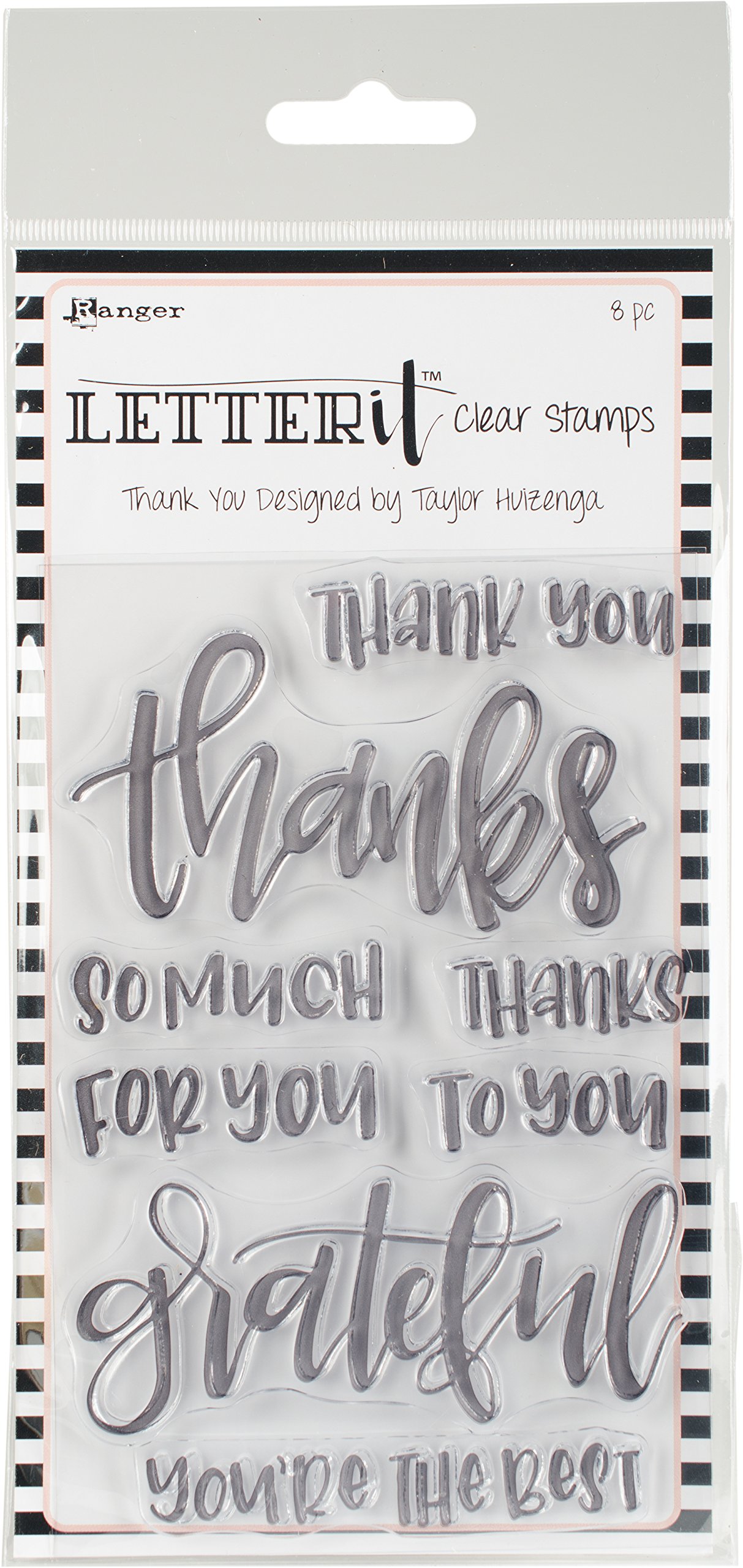Ranger Thank You Letter It Stamp Set, Synthetic Material, 19.8 x 10.9 x 0.4 cm
