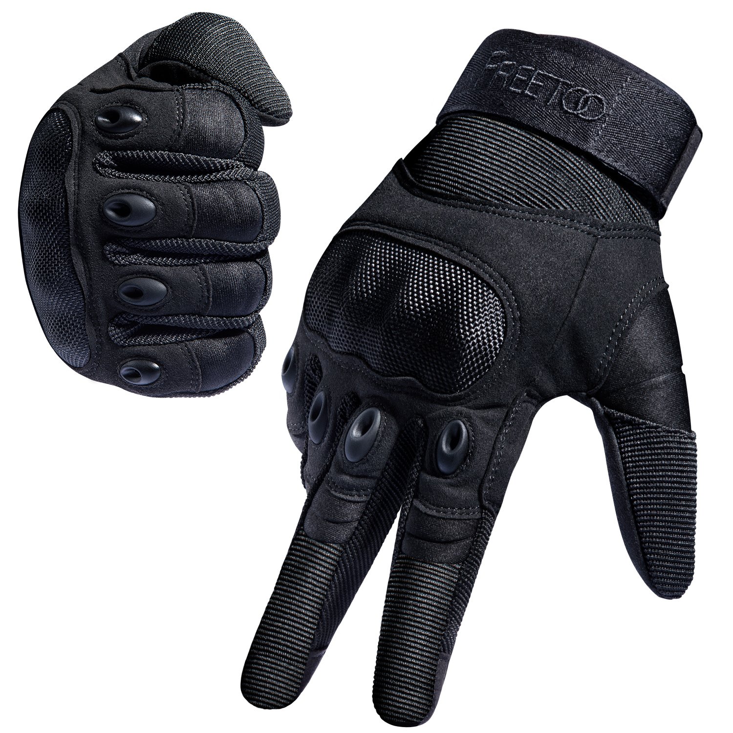 FREETOO Guantes Tácticos Militar para Moto Excursión Bici Ciclismo con Dedos Completos