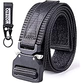 MOZETO Tactical Belts for Men 1.5" Nylon EDC CCW Gun Belt for Concealed Carry Holsters with Heavy Duty Quick Release Buckle