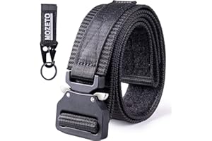 MOZETO Tactical Belts for Men 1.5" Nylon EDC CCW Gun Belt for Concealed Carry Holsters with Heavy Duty Quick Release Buckle