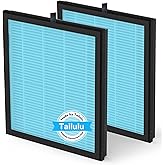 Tailulu HQKJ-180 Replacement Filter, H14 Grade True for Large Room Filter Allergies Pollen Smoke Dust Pet Dander (Blue 2Pack)