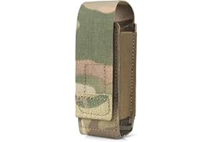 WYNEX OC Pepper Spray Holster Pouch, Small MOLLE Flashlight Holder Tactical Multitool Mag Accessories Pouch for Duty Belt