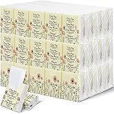 Ctosree 50 Pack Pocket Tissues Travel Packs Bulk 500 Sheet Small Tissues Pocket Packs 3 Ply Mini Travel Size Individual(Wild Flower)