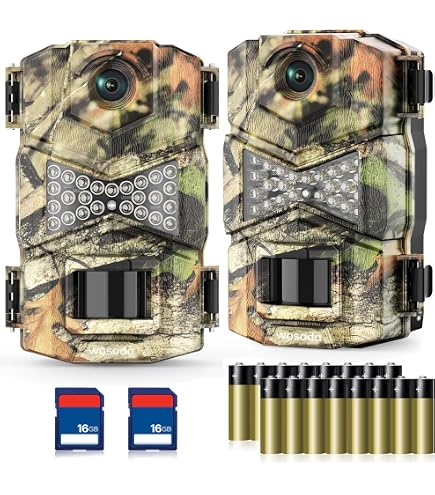 Amazon.com: WOSODA Trail Camera 3 Pack with 32GB SD Card, 40MP 2K