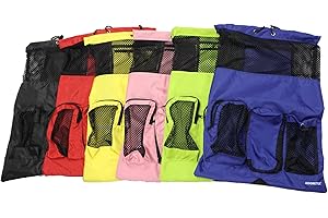 Adoretex Big Mesh Equipment Sport Drawstring Gym Swim Bag