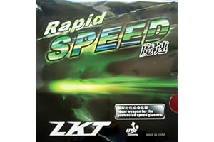 Brand: KTL LKT Rapid Speed (Rapid-Speed) Pips-in Table Tennis (Ping Pong) Rubber with Sponge (red, 2.2mm)
