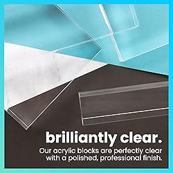 ExcelMark Blank Clear Acrylic Block