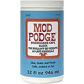 Mod Podge Dishwasher Safe, Gloss Finish, 32 fl oz, Clear