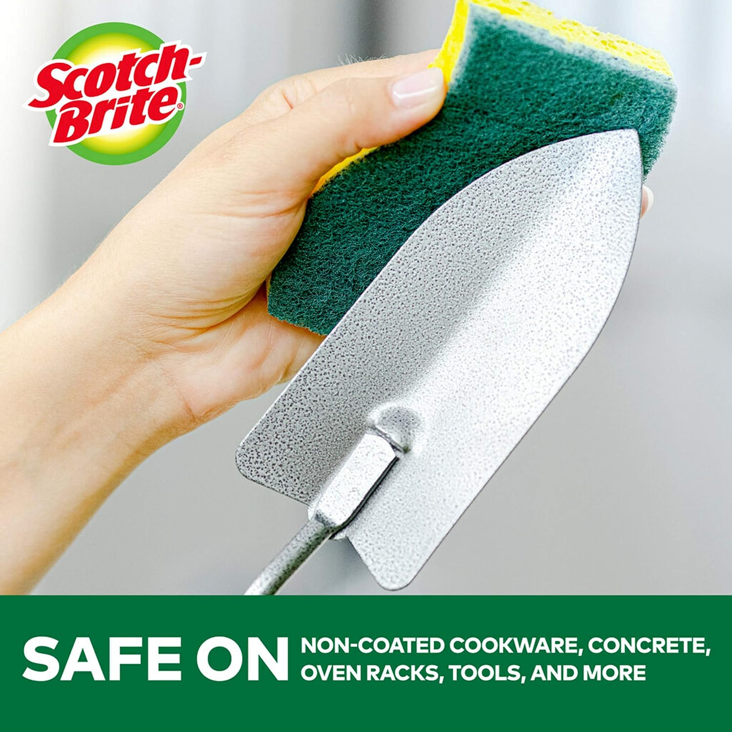 Scotch-Brite Heavy Duty Scrub Sponges, 9 Scrub Sponges, Stands Up to Stuck-on Grime: Health & Personal Care