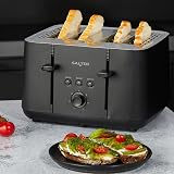 Salter Kuro 1.7L Kettle & 4-Slice Toaster Set Black with Canisters view 4