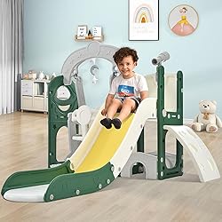 Virubi 6 in 1 Toddler Slide with Swing