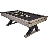 American Legend Billiard Table with Rustic Wood Finish