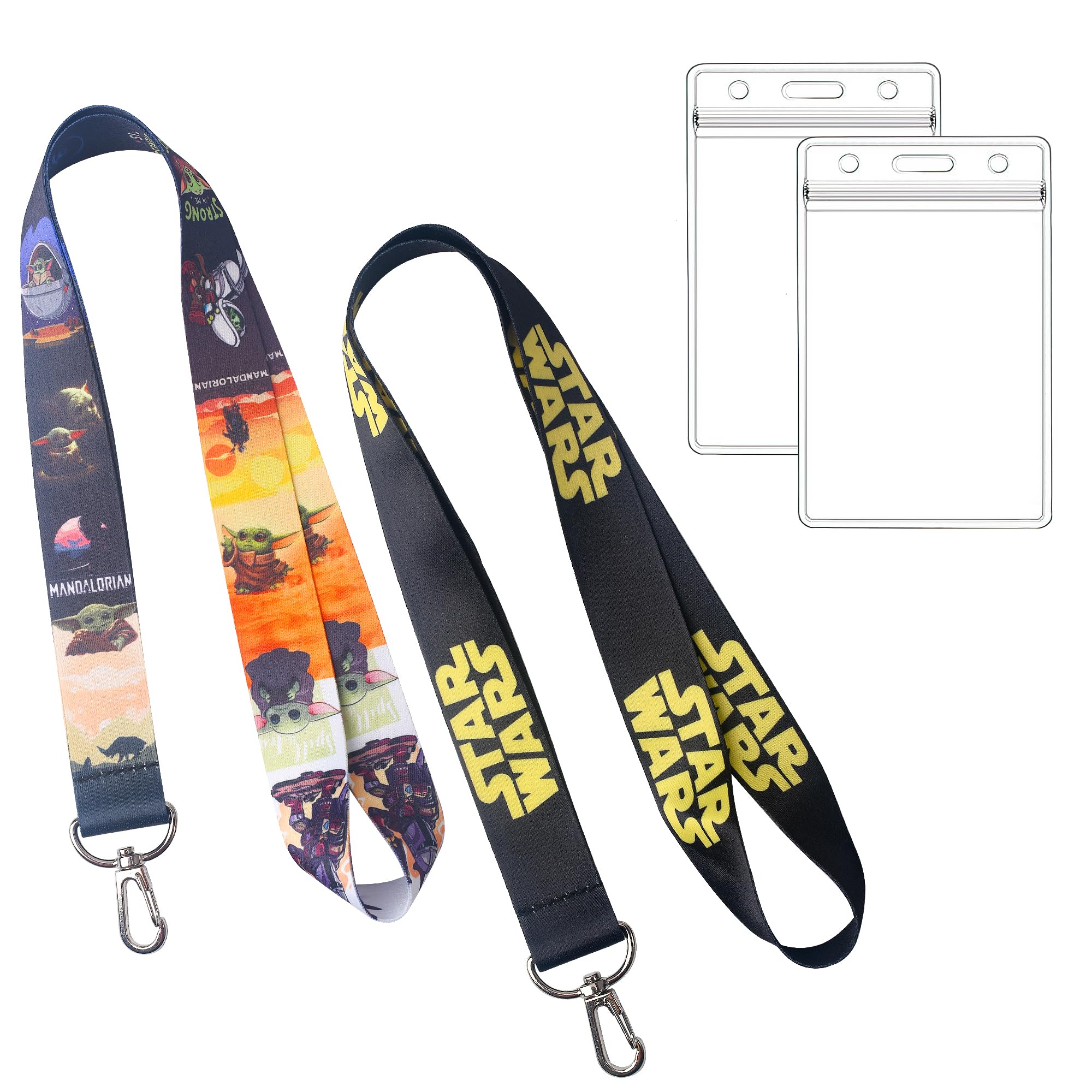 GTOTd Cute Lanyard (2Pcs) with ID Badge Holder for Keys String Wallet Movie Cartoon Merch Gifts Merchandise Party Office School Supplies for Teens โ image 1