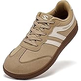 HOBIBEAR Barefoot Shoes Wide Casual Lace Up Retro Fashion Sneakers for Women Men