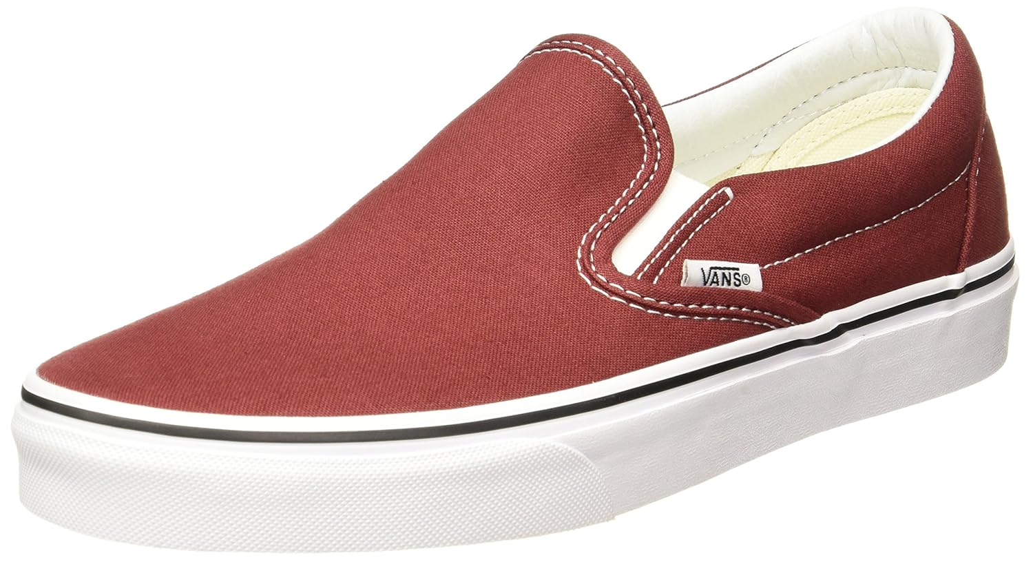 maroon slip on vans