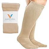 Viasox Compression Socks for Women and Men, Knee High Socks 12-15 mmhg Circulation Support for Flight, Travel