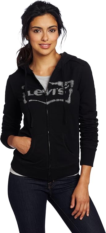 levis black hoodie womens