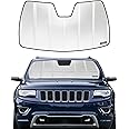Pigenius Windshield Sun Shade for 2014-2021 Jeep Grand Cherokee. Front Window Sunshade with Storage Bag B
