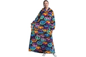 ZXIMU Extra Long Blanket Hoodie Oversized Hoodie Blanket Long Wearable Blanket Hoodie for Adults Snuggle Blankets